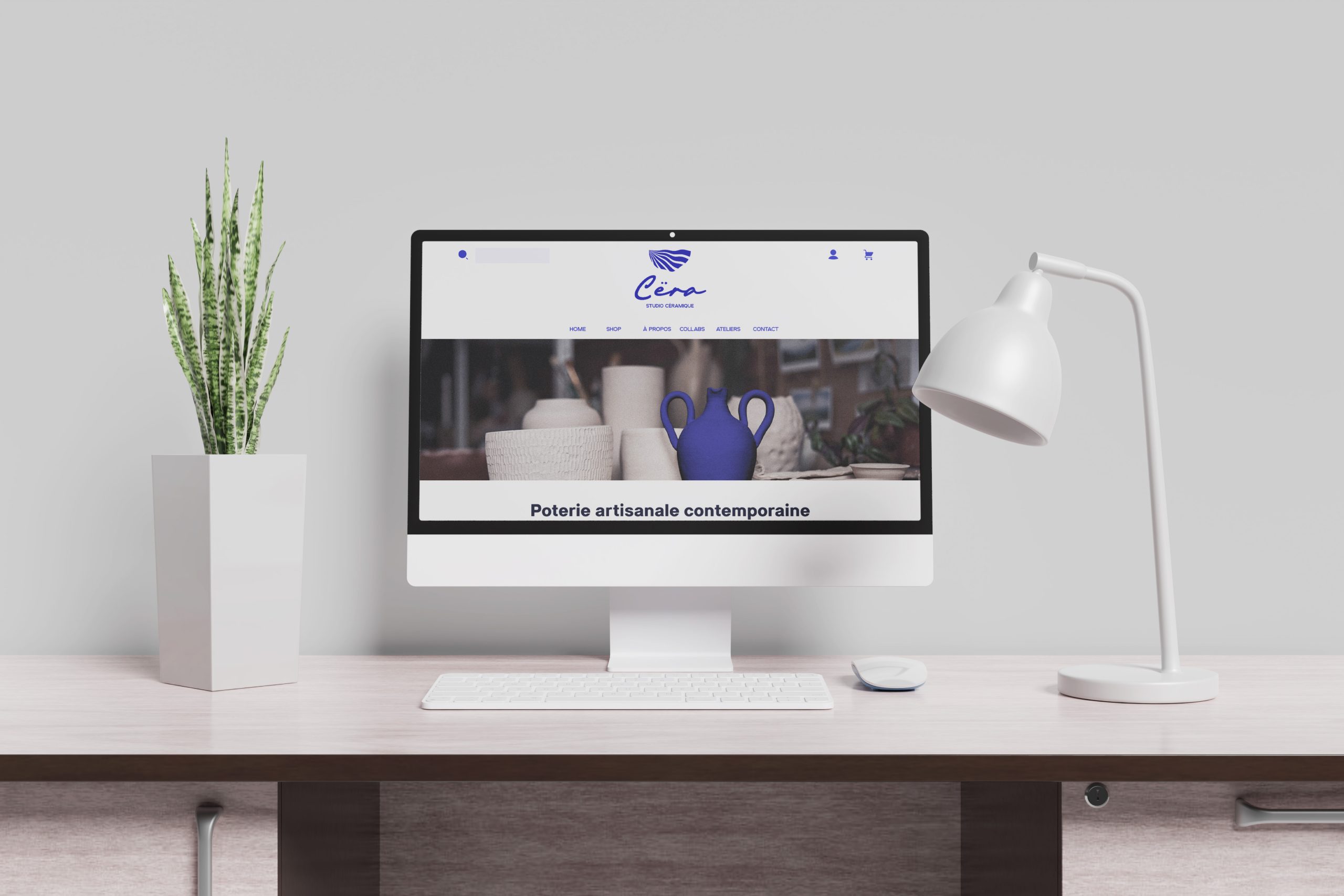 Desktop web mockup